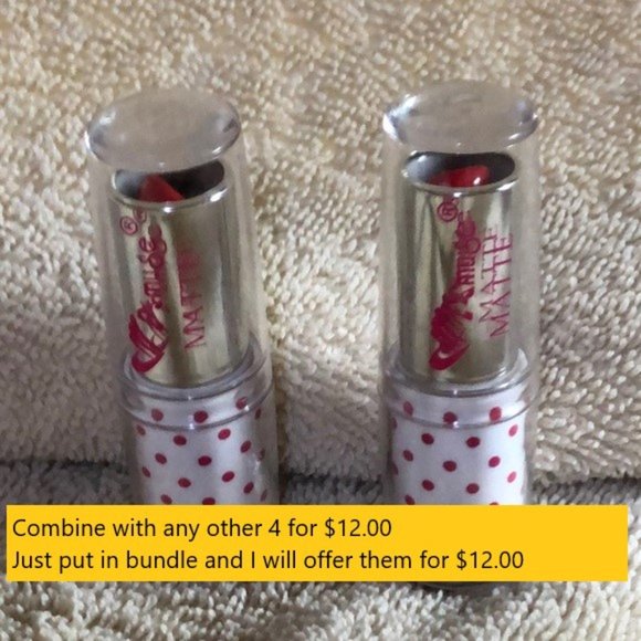 Amuse Matte Lipstick with Pink Polka dot Case - Picture 1 of 4